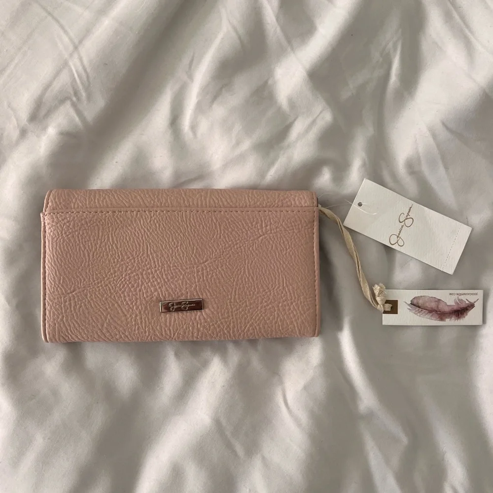 NWT Jessica Simpson Linea Wallet in blush fog - Picture 2 of 7
